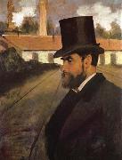Edgar Degas The man in front of his factory china oil painting artist